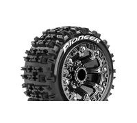 Team Louise L-T3278SBC st-Pioneer 1-16 Camion Ruote Finito Incollati Soft Nero C