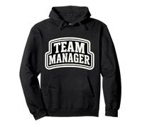Team Manager Varsity Style Text Uomo Donna Felpa con Cappuccio