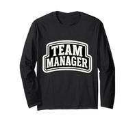 Team Manager Varsity Style Text Uomo Donna Maglia a Manica