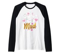 Team Mudding ATV Princess Anche nel Fango corre Divertente Maglia con Maniche Raglan