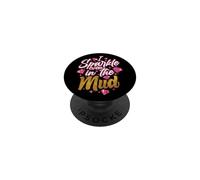 Team Mudding ATV Princess Anche nel fango corre divertente PopSockets PopGrip Adesivo