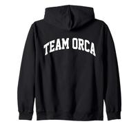 Team Orca - Divertente Yacht Barca Proteggere Orcanize Compagno Gladis Felpa con Cappuccio