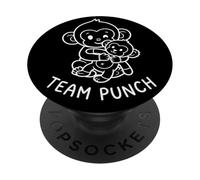 Team Punch Divertente Scimmia Design Simpatico Animale PopSockets PopGrip Adesivo