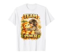 Team Punch - Peluche a Forma di scimmietta Che abbraccia Un Safari Maglietta