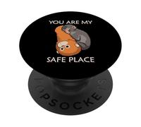Team Punch Sad Monkey Tu sei il mio posto sicuro PopSockets PopGrip Adesivo