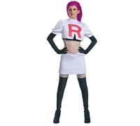 Team Rocket, costume ufficiale Pokemon Deluxe e parrucca, taglia (adulto 12-14)