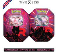 TEAM ROCKET TIN MEWTWO EX + NIDOKING EX Destined Rivals Rivali Predestinati Eng