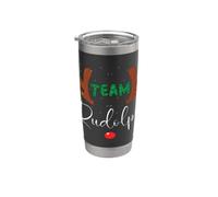 Team Rudolph Camicie Rudolph la renna naso rosso Bicchiere termico in acciaio inox doppia parete