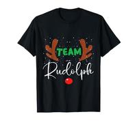 Team Rudolph Camicie Rudolph la Renna Naso Rosso Maglietta
