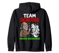 Team Scrooge Tee Grumpy Gioco di Parole Natalizio per Adulti Merry KissMyAss Felpa con Cappuccio