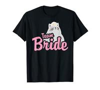 Team Sposa Gatto Fidanzamento Addio al celibato Maglietta