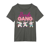 Team Sposa - JGA/Addio al Nubilato Maglietta, Donna Plus-Size, Asfalto, 3X