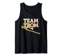 Team Trom Una Divertente Squadra di tromboni Bassi per Banda di ottoni Canotta