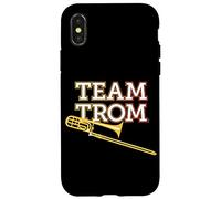 "Team Trom" Una divertente squadra di tromboni bassi per banda di ottoni Custodia per iPhone X/XS