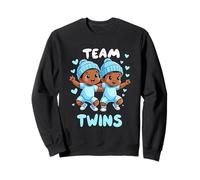 Team Twins Rivela Il Genere del Design dei Gemelli Felpa