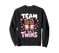 Team Twins Rivela Il Genere del Design delle gemelle Felpa