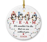 Team We Wouldn'T Be The That We Are Without You Decorazioni Albero Di Natale Con Corda Natalizio Da Appendere Unico Ornamenti Natalizia Per Vacanza Soggiorno Finestra