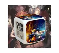(Team7 A)C Naruto Sveglia Colorata Luminosa Luce Notturna 8x8x8 Cm Bambini Led Digitale Creativo