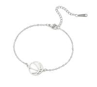 TEAMER Bracciale da pallacanestro Ciondolo di pallacanestro Gioielli sportivi unici in acciaio inossidabile per l'amante della pallacanestro (Argento)