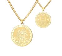 TEAMER Collana con ciondolo di San Raffaello, Arcangelo della guarigione e della protezione, collana di San Raffaello, amuleto, gioielli religiosi per le donne, Adjustable, Acciaio inossidabile