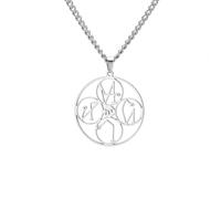 TEAMER Collana con Talismano dei 4 Arcangeli per Donna e Uomo | Collana con Raffaele,Michele,Gabriele e Uriel Medaglia religiosa con angeli Gioiello spirituale protettivo