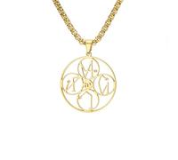 TEAMER Collana con Talismano dei 4 Arcangeli per Uomo e Donna | Collana con Raffaele,Michele,Gabriele e Uriel Medaglia religiosa con angeli Gioiello spirituale protettivo