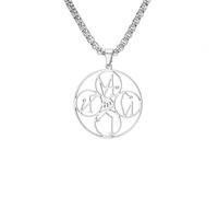 TEAMER Collana con Talismano dei 4 Arcangeli per Uomo e Donna | Collana con Raffaele,Michele,Gabriele e Uriel Medaglia religiosa con angeli Gioiello spirituale protettivo