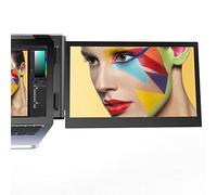 Teamgee Monitor portatile laptop, 13,3" Full HD 1080p IPS, schermo doppio, compatibile con HDMI/USB-A/Type-C per Windows Chrome e Mac, Per 13''-17''