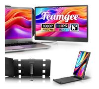 Teamgee Monitor Portatile - Secondo Schermo Full HD da 14'' per Laptop - Estensore dello Schermo del Laptop per Mac Windows Chrome da 13,3'' a 17'' - USB-C e HDMI