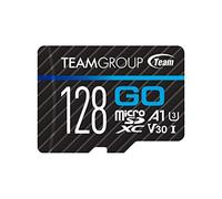 TEAMGROUP GO Card 128GB Micro SDXC UHS-I U3 V30 4K per GoPro & Action Camera Flash Scheda di Memoria Flash con Adattatore per Outdoor 4K Shooting TGUSDX128GU303