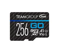 TEAMGROUP GO Card 256 GB Micro SDXC UHS-I U3 V30 4K per GoPro & Action Camera Scheda di memoria flash ad alta velocità con adattatore per attività all'aperto, sport, riprese 4K TGUSDX256GU303