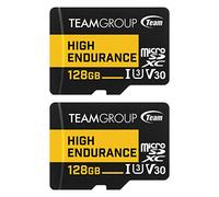 TEAMGROUP High Endurance 128 GB 2 Pack Micro SDXC UHS-I U3 V30 100MB/s Progettato per il monitoraggio stabile durevole lunga durata scheda di memoria flash telecamera di sicurezza 4K e registrazione
