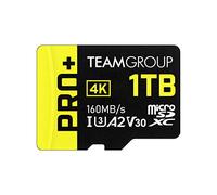 TEAMGROUP Scheda A2 Pro Plus da 1 TB Micro SDXC UHS-I U3 A2 V30, R/W fino a 160/110 MB/s per Nintendo Switch, Steam Deck, dispositivi di gioco, tablet, smartphone, riprese 4K, con adattatore
