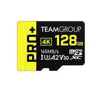TEAMGROUP Scheda A2 Pro Plus Micro SDXC UHS-I U3 A2 V30, lettura/scrittura fino a 160/110 MB/s per Nintendo Switch, Steam Deck, Tablet, Smartphone con adattatore TPPMSDX128GIA2V3003
