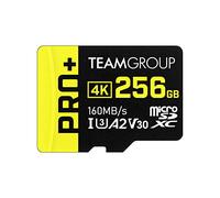 TEAMGROUP Scheda A2 Pro Plus Micro SDXC UHS-I U3 A2 V30, lettura/scrittura fino a 160/110 MB/s per Nintendo Switch, Steam Deck, tablet, smartphone con adattatore TPPMSDX256GIA2V3003