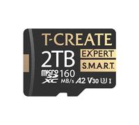 TEAMGROUP T-Create Smart A2 2TB Micro SDXC U3 V30 4K R/W Velocità fino a 160/150 MB/s Scheda di memoria flash ad alta velocità per creatori, compatibile con GoPro, Insta360 TTCS2TIA2V3003