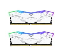 TEAMGROUP T-Force Delta Alpha RGB DDR5 Ram 32GB Kit (2x16GB) 5600MHz (PC5-44800) CL40 Desktop Memory Module Ram (bianco) AMD Memoria ottimizzata - FF8D532G5600HC40BDC01