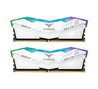 RAM DIMM Team Group Delta RGB DDR5 7600 Mhz Da 32GB (2x16GB) Bianco CL36 INTEL XMP