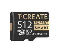 TEAMGROUP TCreate S.M.A.R.T A2 512GB Micro SDXC U3 V30 4K R/W Speed up to 160/150 MB/s High Speed Flash Memory Card for Creators Compatibl