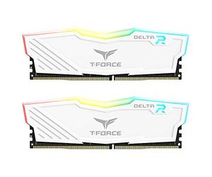 TEAMGROUP Team T-Force Delta RGB DDR4 Gaming Memory, 2 x 8 GB, 3600 Mhz, 288 Pin DIMM, White
