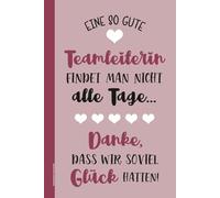 Teamleiterin Geschenk: Notizbuch Dot Grid ein Dankeschön für beste Teamleiterin die schöne Geschenkidee das A5 Buch von Kollegen und Chef ein Danke für die Gruppenleiterin von Team und Mannschaft