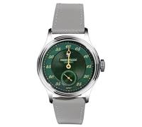 TeamMerkur Pierre Paulin Jump Hour Orologio da uomo con quadrante verde automatico ST17 orologio meccanico vintage datario 38 mm, Verde