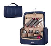 Teamoy Borsa da Viaggio Compatibile con Dyson Airwrap Styler, Organizer Portatile per Airwrap Multi-Styler, Cilindro Lungo, Blu Scuro