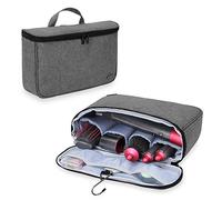 Teamoy Custodia da Viaggio Compatibile con Dyson Airwrap Styler, Grigio | Borsa a Muro Organizzatrice Portatile con Dyson Styler e Accessori, Porta Asciugacapelli con Gancio