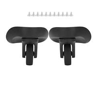 TeamSky Valigia universale per timone con ruote singole, silenziosa, resistente, colore: nero, Nero