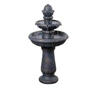 Teamson Home Fontana per uccelli, 99 cm, 2 livelli, effetto rame