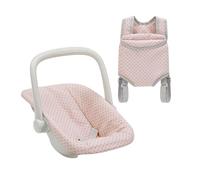 Teamson Kids Accessori Rosa per Bambole: Seggiolino Auto e Porta Bebè | Rosa