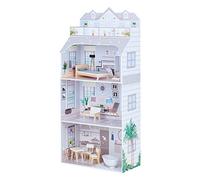 Teamson Kids House per Bambole giganti Little World di Olivia con mobili e Accessori, casa delle Bambole in Legno, 3 Anni di Gioco da 12 Pollici di Bambole per Bambini, di età+ Anni+