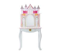 Teamson Kids Toletta in Legna Bianca con Sgabello e Specchio per Bimbi TD-12851A