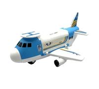Teamsterz Metro City Aeroplano, set da gioco con auto | Aereo giocattolo con 16 accessori: auto giocattolo ed elicottero giocattolo, autotrasportatore con stoccaggio e rampa